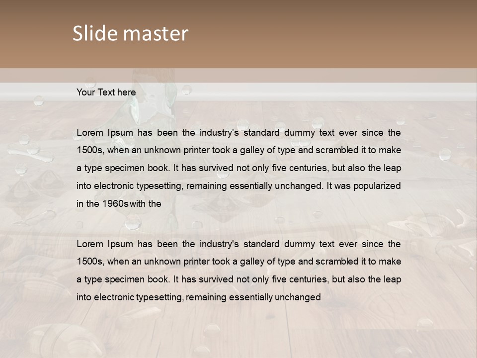 Leaking Wet Liquid PowerPoint Template