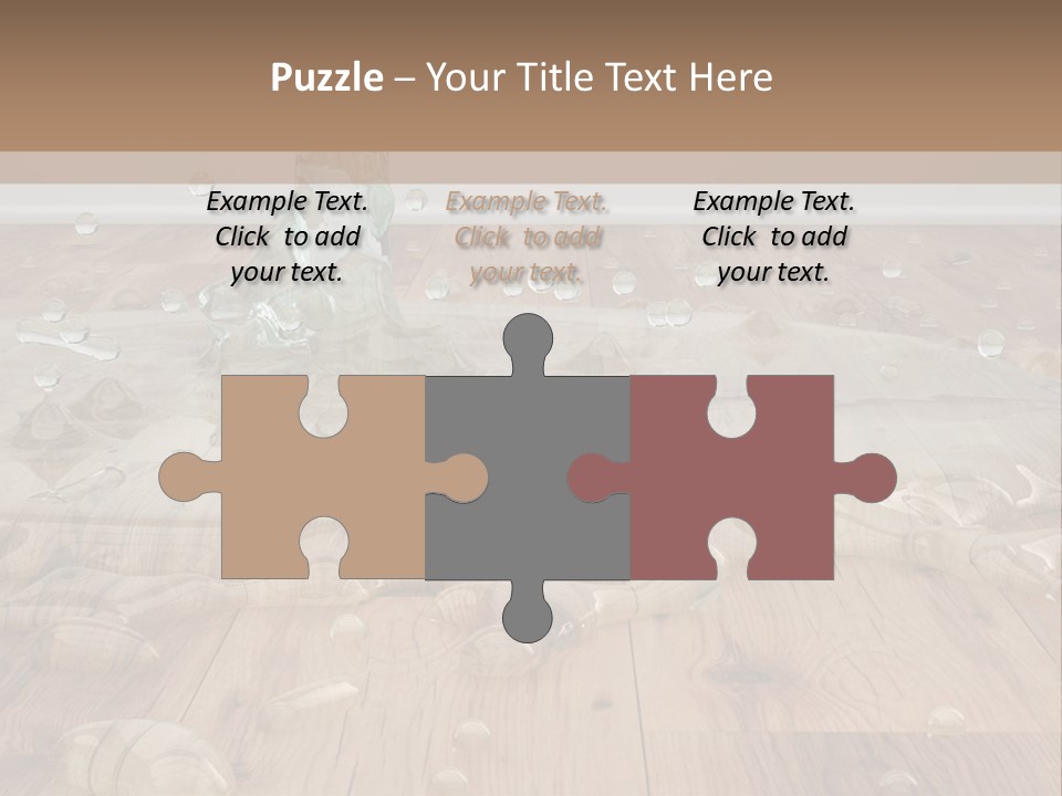 Leaking Wet Liquid PowerPoint Template