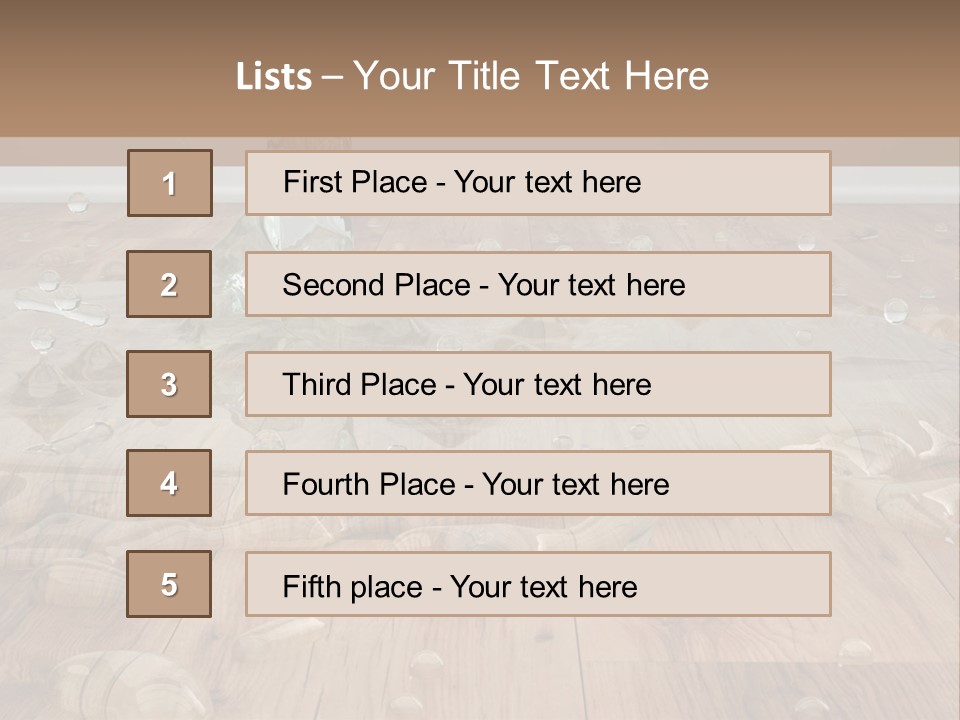 Leaking Wet Liquid PowerPoint Template