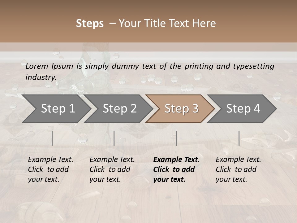 Leaking Wet Liquid PowerPoint Template