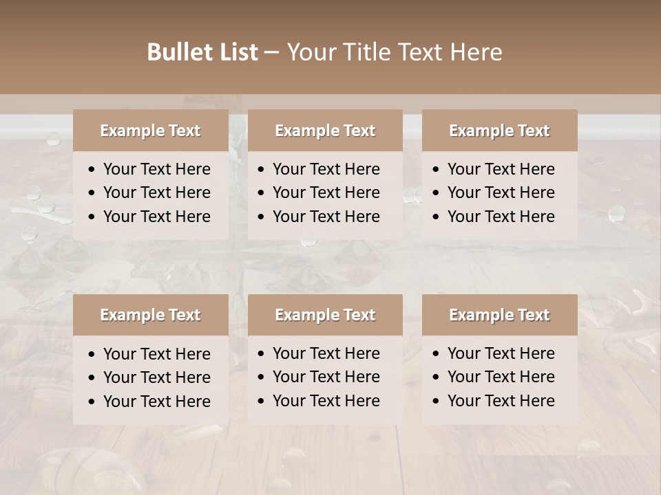 Leaking Wet Liquid PowerPoint Template