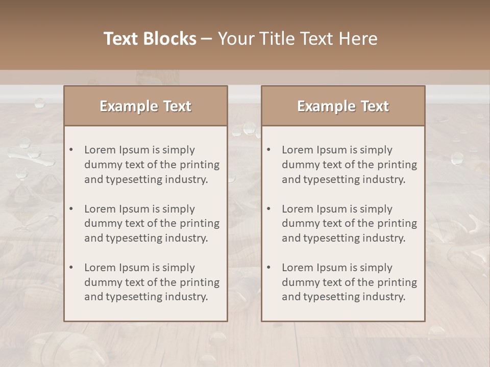 Leaking Wet Liquid PowerPoint Template