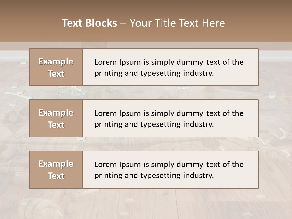 Leaking Wet Liquid PowerPoint Template