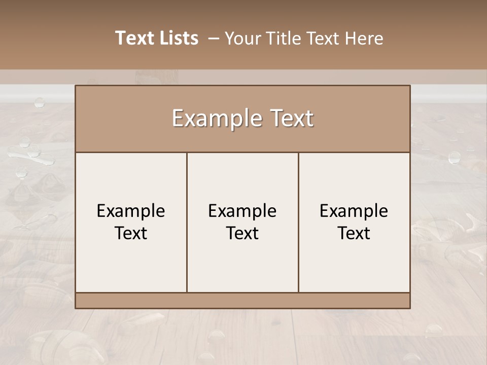 Leaking Wet Liquid PowerPoint Template