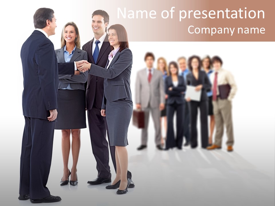 Success Team Person PowerPoint Template