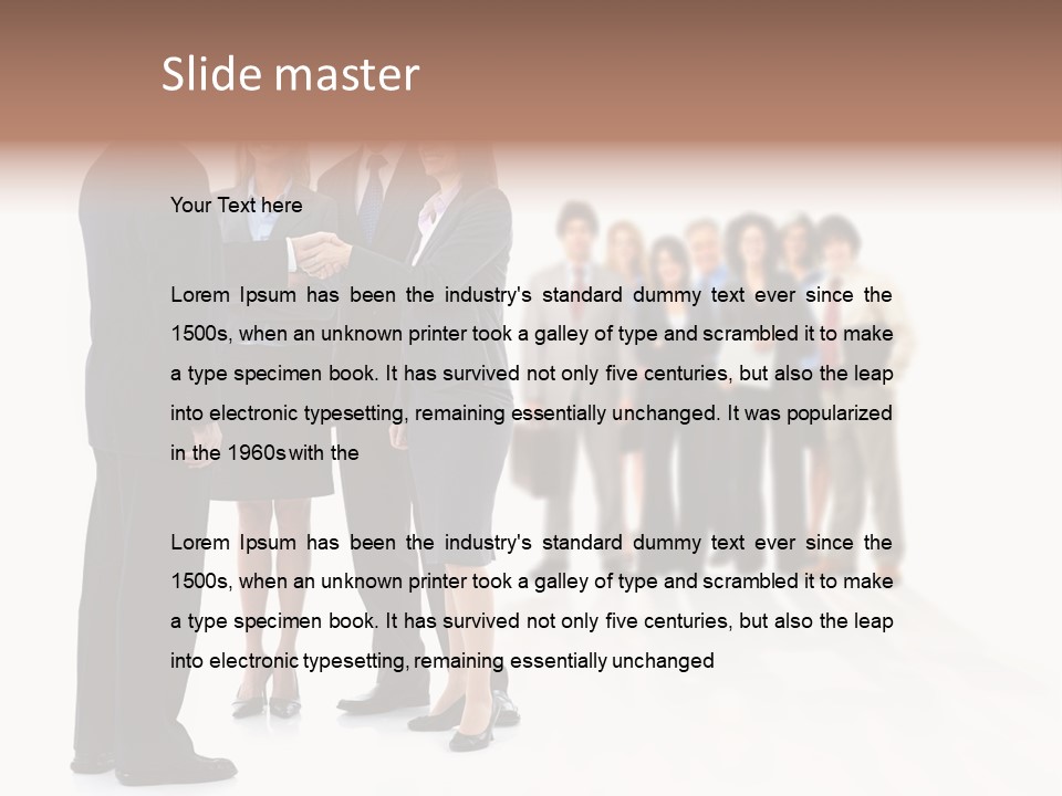 Success Team Person PowerPoint Template