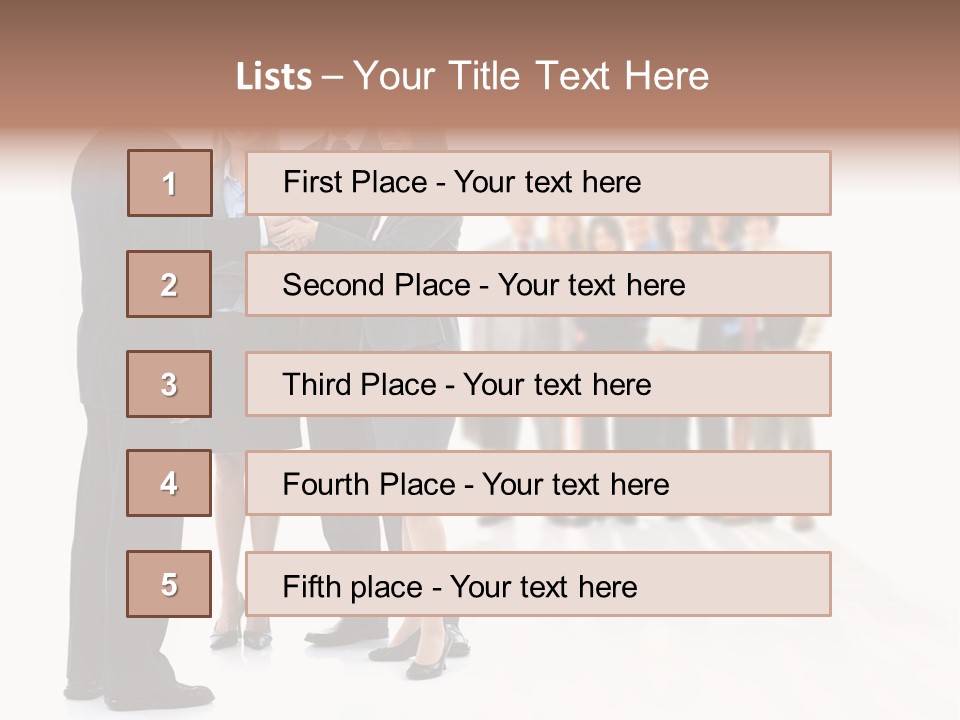 Success Team Person PowerPoint Template