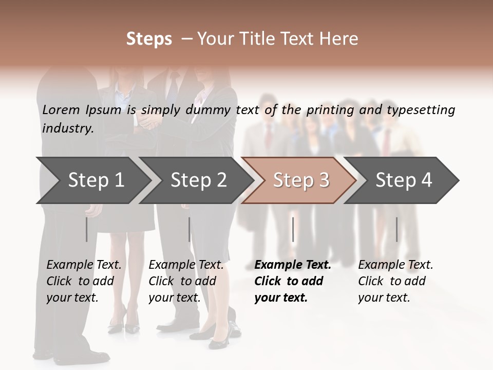 Success Team Person PowerPoint Template