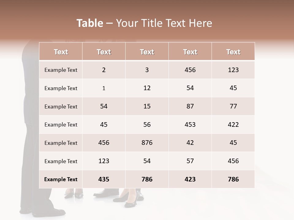 Success Team Person PowerPoint Template