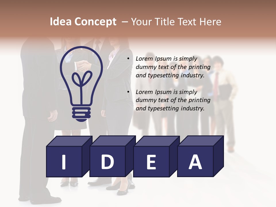 Success Team Person PowerPoint Template