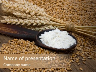 Farming Spoon Harvesting PowerPoint Template