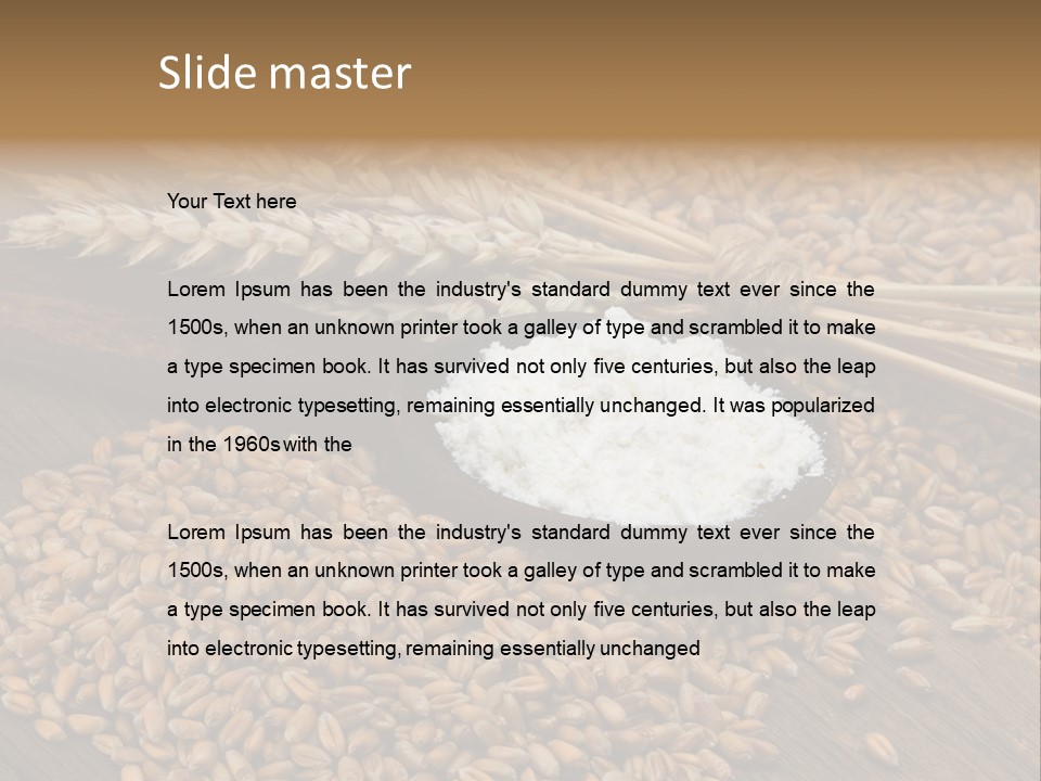 Farming Spoon Harvesting PowerPoint Template