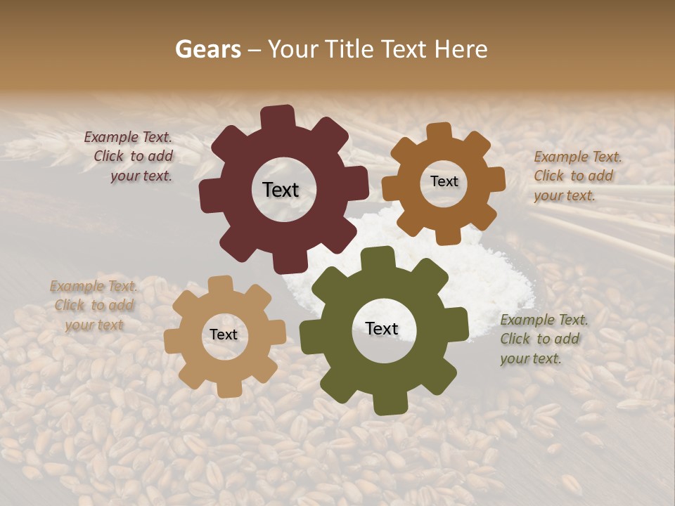 Farming Spoon Harvesting PowerPoint Template