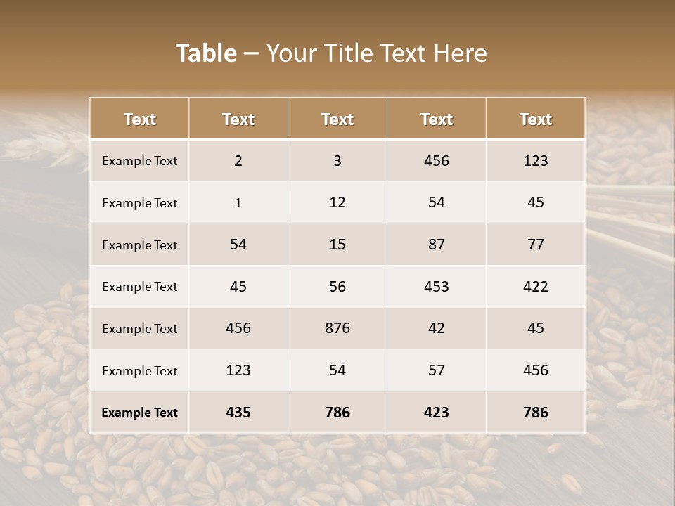 Farming Spoon Harvesting PowerPoint Template