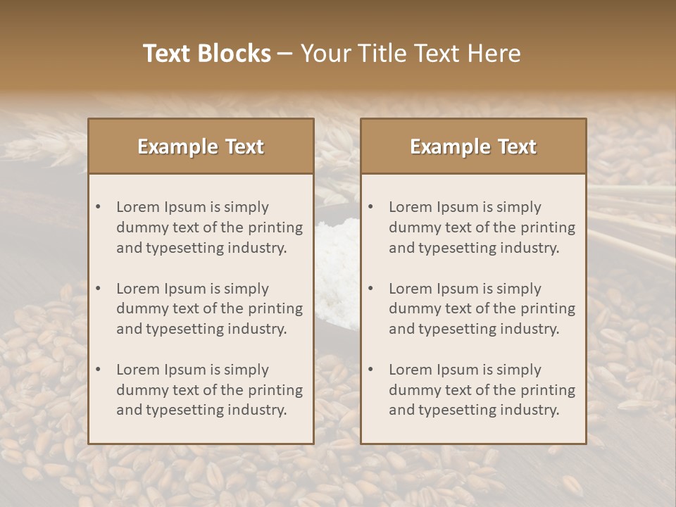 Farming Spoon Harvesting PowerPoint Template