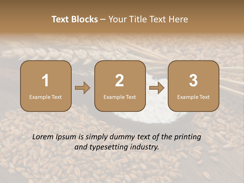 Farming Spoon Harvesting PowerPoint Template