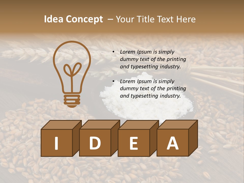 Farming Spoon Harvesting PowerPoint Template