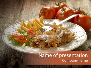 Dinner Roasted Fast PowerPoint Template