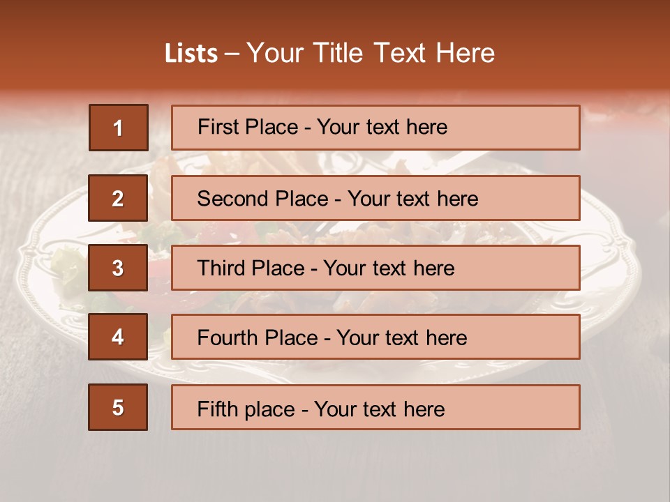 Dinner Roasted Fast PowerPoint Template