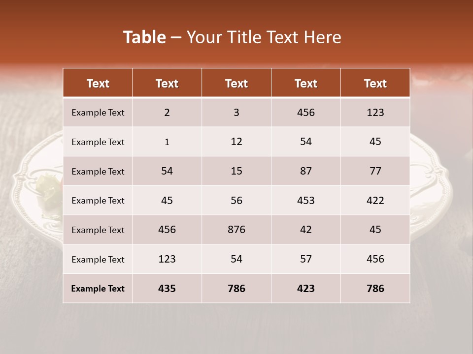 Dinner Roasted Fast PowerPoint Template