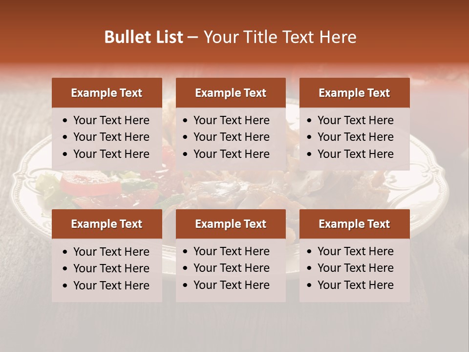 Dinner Roasted Fast PowerPoint Template