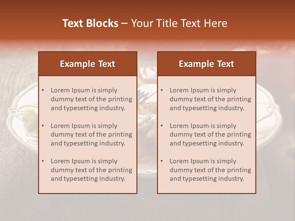 Dinner Roasted Fast PowerPoint Template