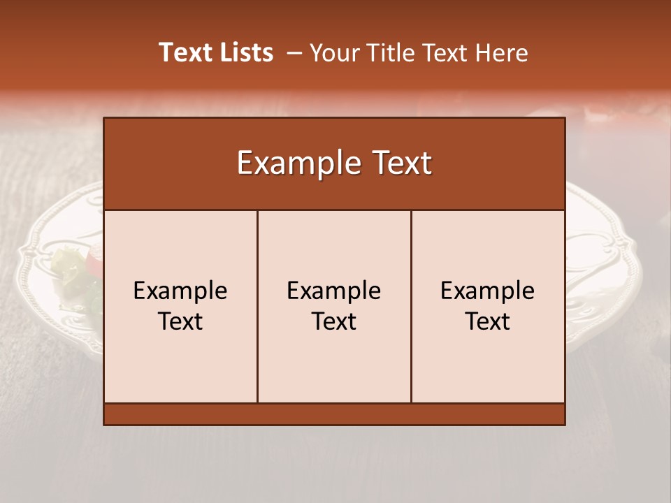 Dinner Roasted Fast PowerPoint Template