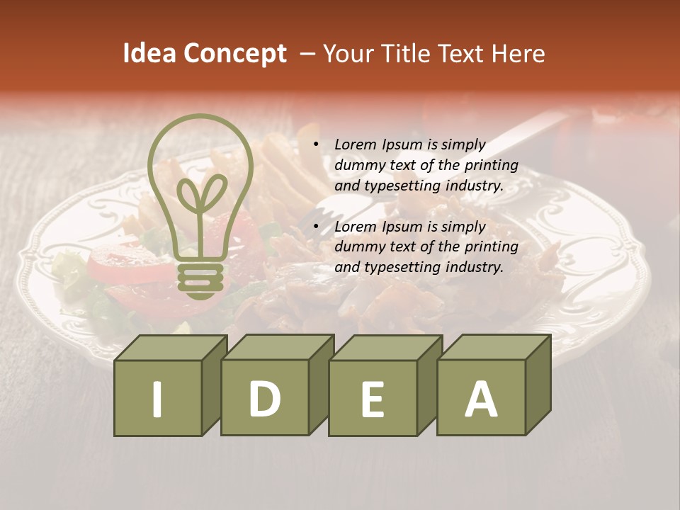 Dinner Roasted Fast PowerPoint Template