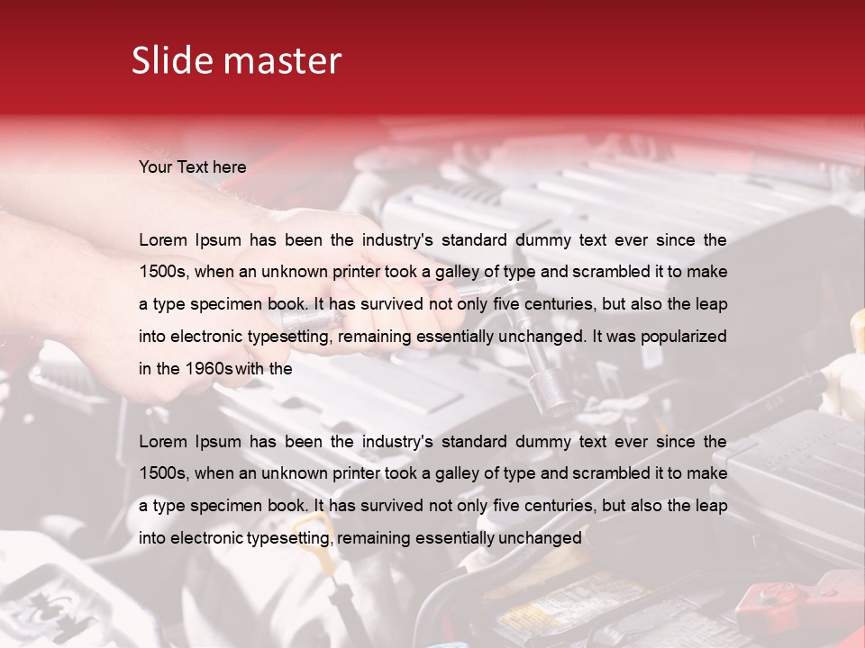 Maintenance Mechanic Tool PowerPoint Template