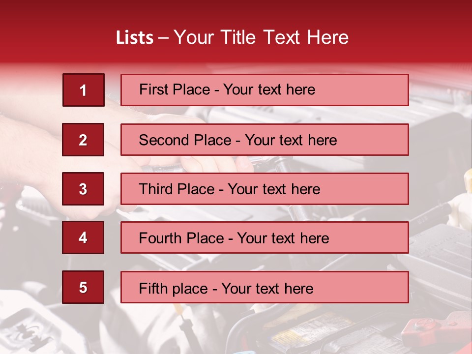 Maintenance Mechanic Tool PowerPoint Template