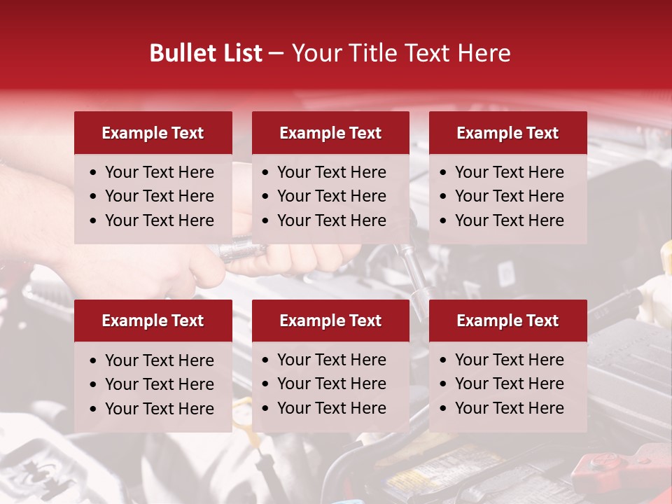 Maintenance Mechanic Tool PowerPoint Template