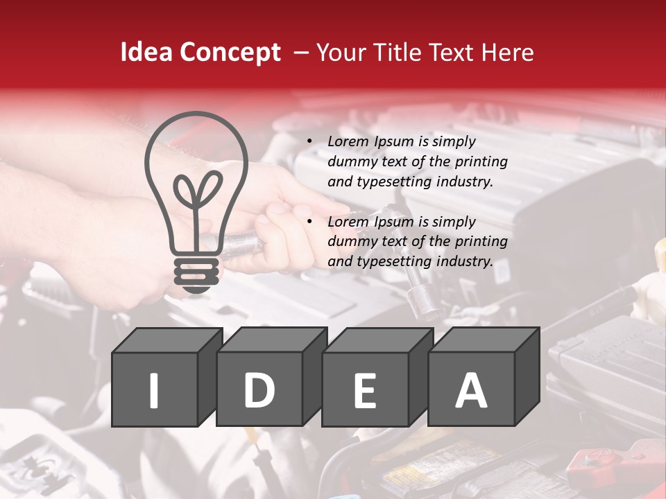 Maintenance Mechanic Tool PowerPoint Template