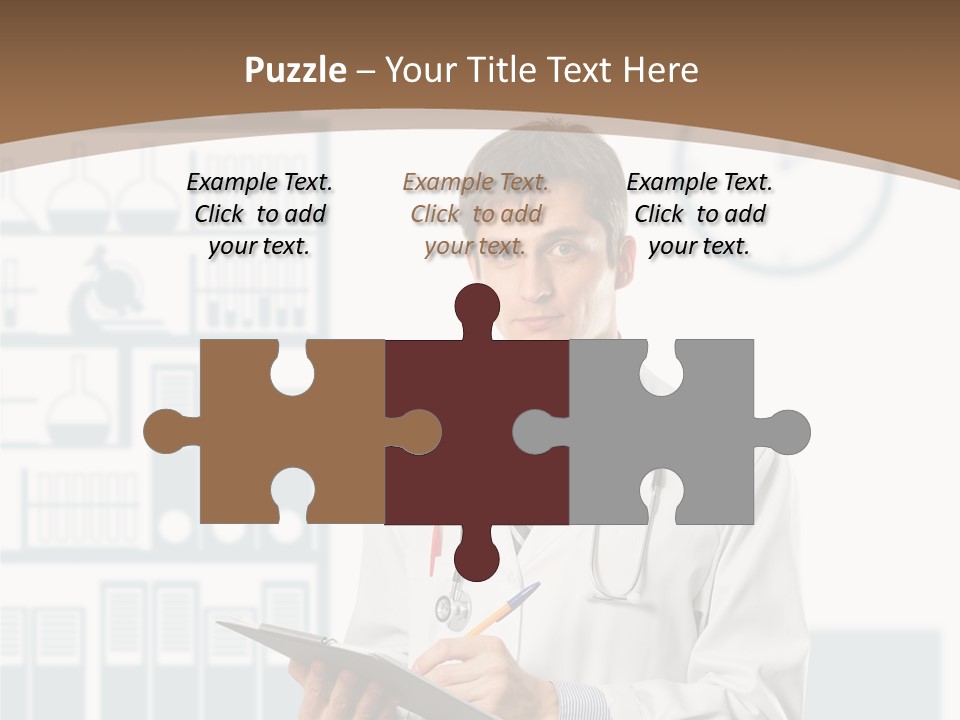 Working Hospital Man PowerPoint Template