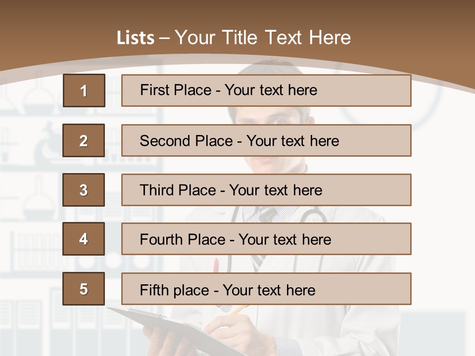 Working Hospital Man PowerPoint Template