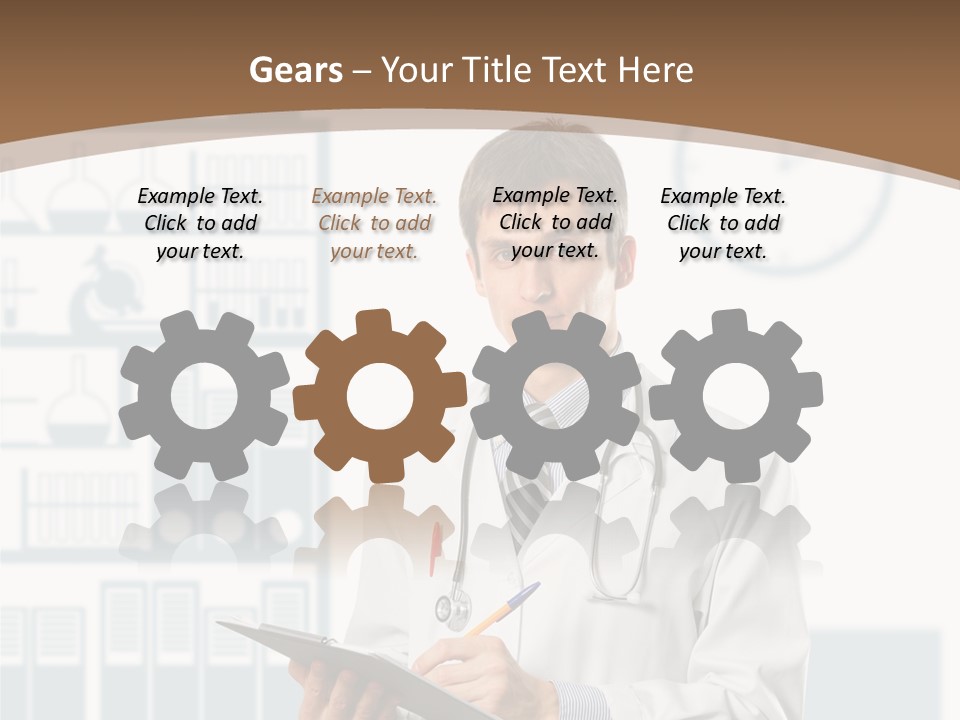 Working Hospital Man PowerPoint Template