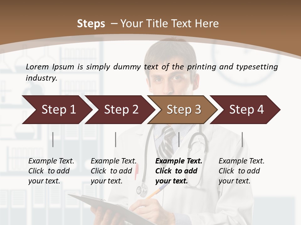 Working Hospital Man PowerPoint Template