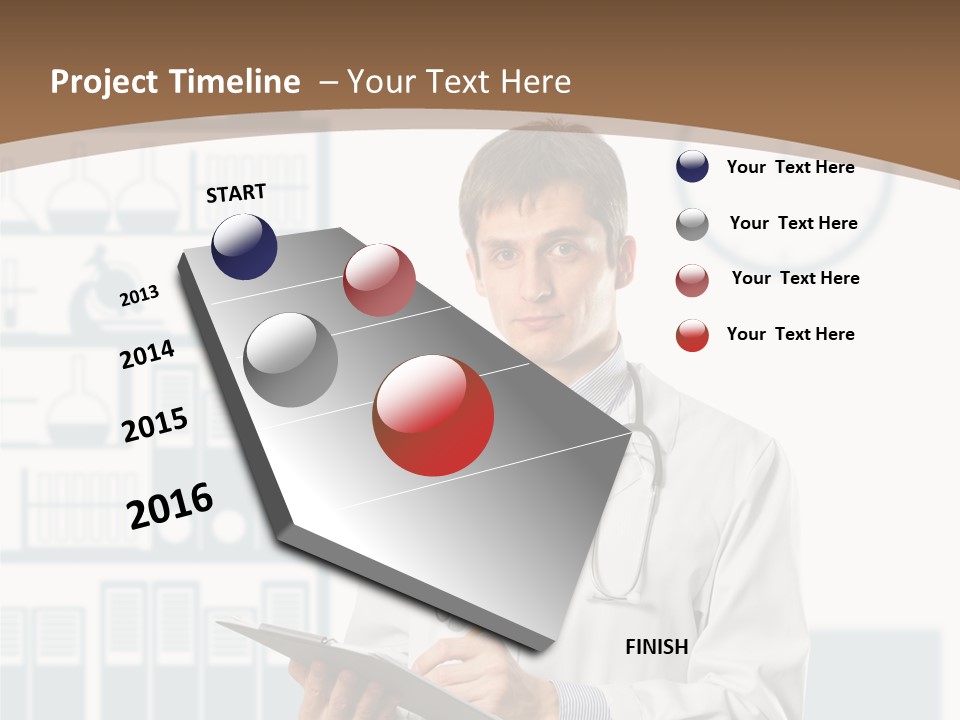 Working Hospital Man PowerPoint Template