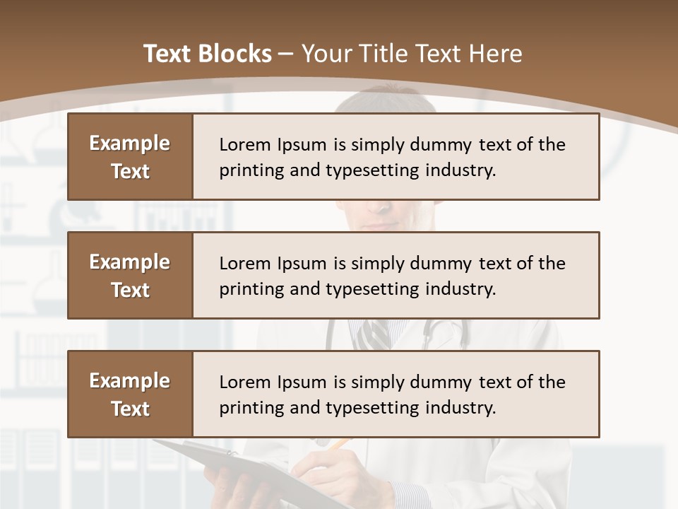 Working Hospital Man PowerPoint Template