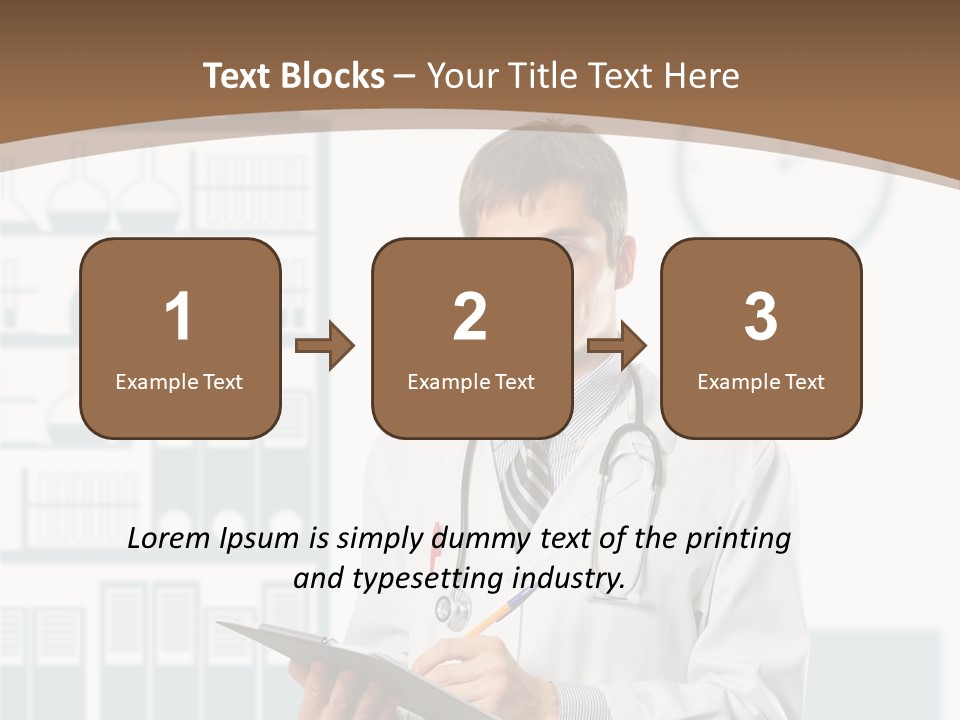 Working Hospital Man PowerPoint Template