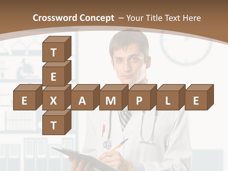 Working Hospital Man PowerPoint Template