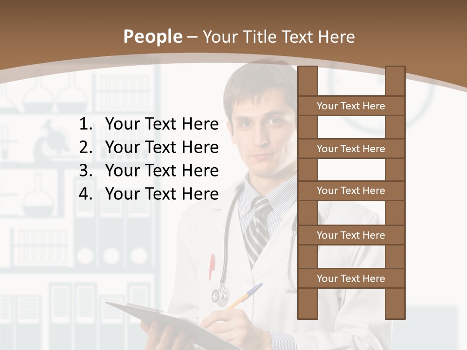 Working Hospital Man PowerPoint Template