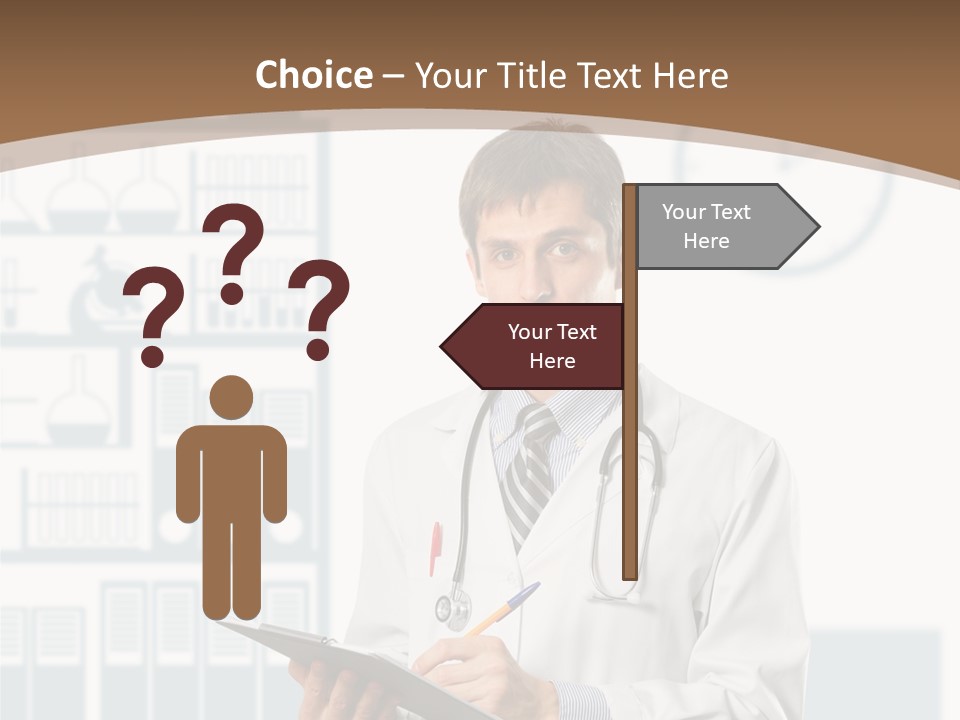 Working Hospital Man PowerPoint Template