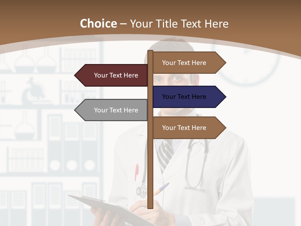 Working Hospital Man PowerPoint Template