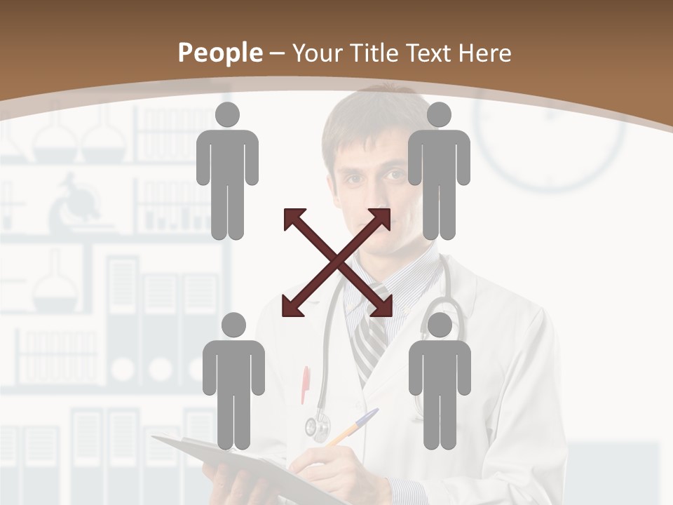 Working Hospital Man PowerPoint Template