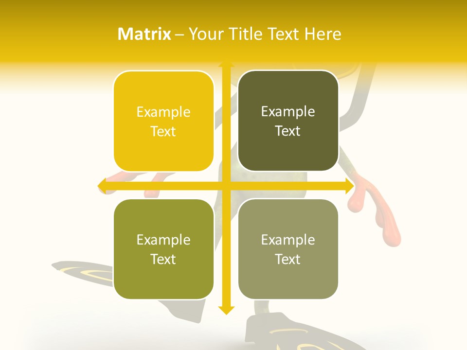 Green Toad Closeup PowerPoint Template