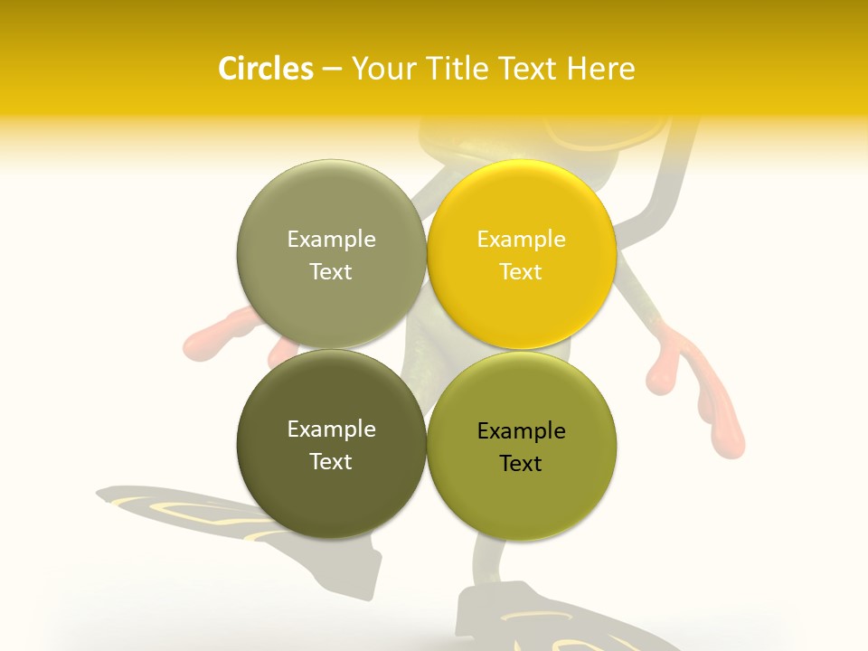 Green Toad Closeup PowerPoint Template