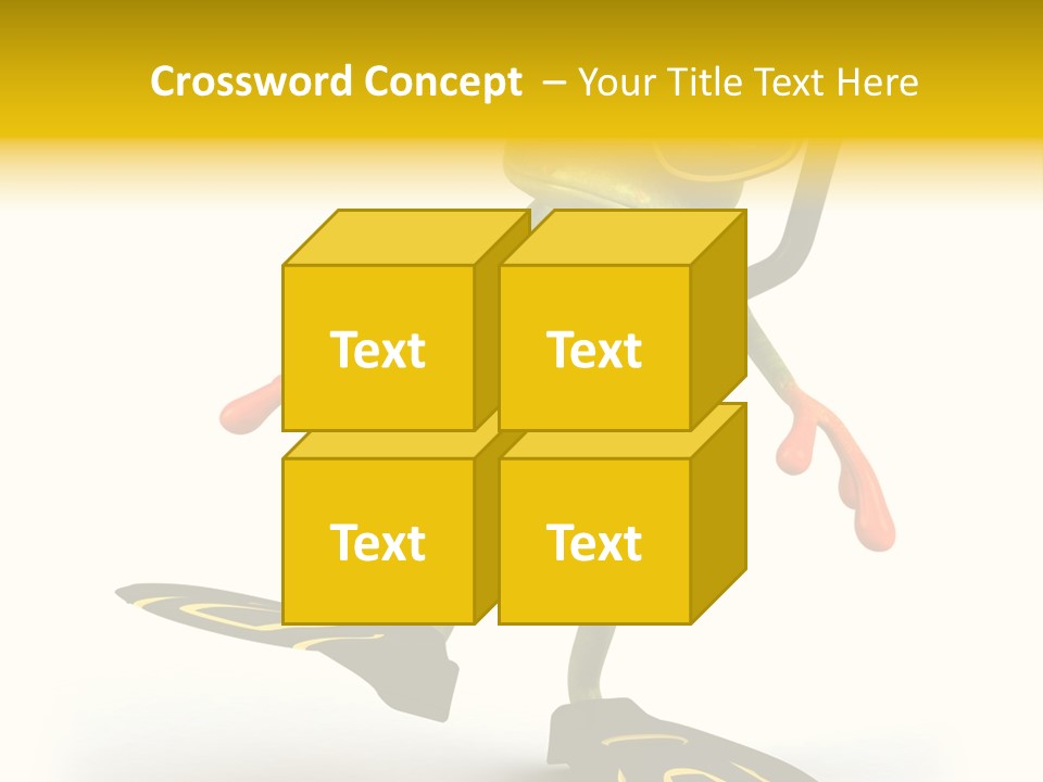 Green Toad Closeup PowerPoint Template