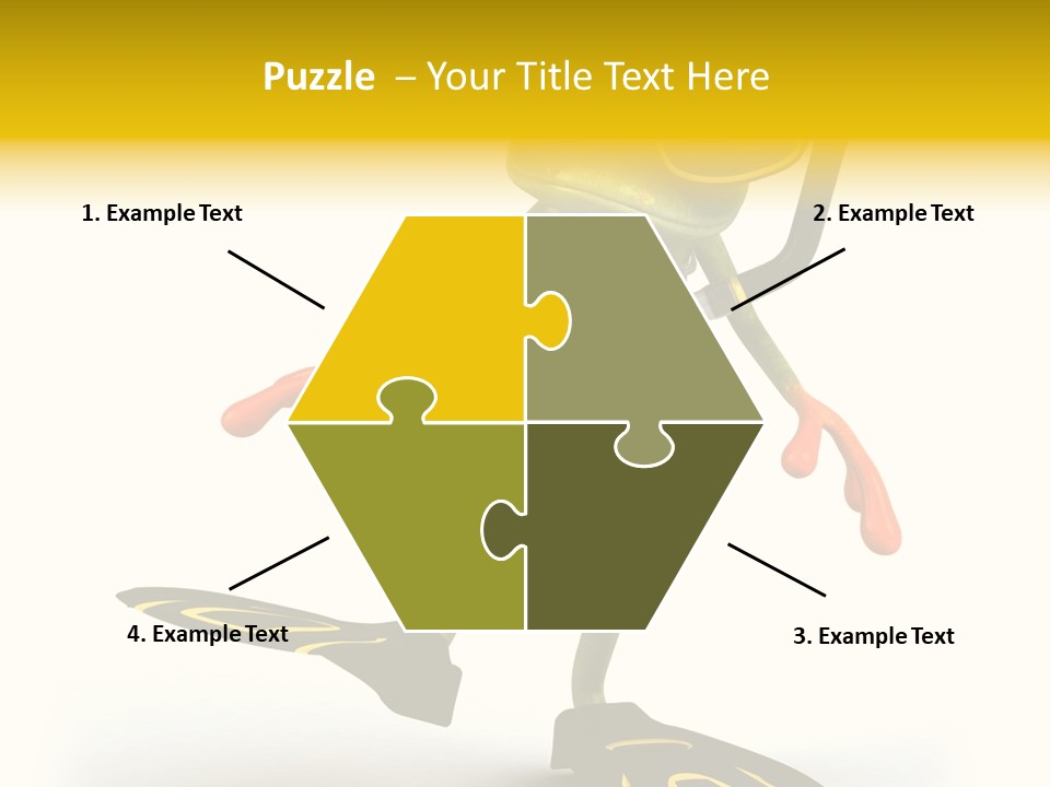 Green Toad Closeup PowerPoint Template