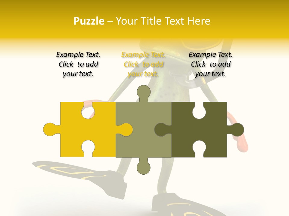 Green Toad Closeup PowerPoint Template