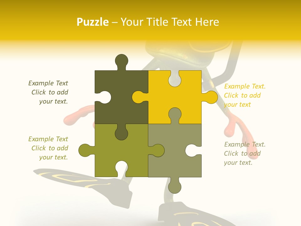 Green Toad Closeup PowerPoint Template